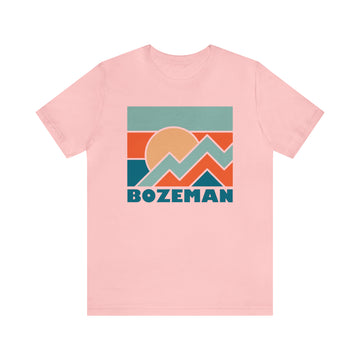 Buy pink Bozeman, Montana T-Shirt - Retro Unisex Bozeman Shirt