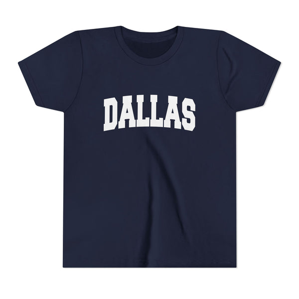 Dallas, Texas Youth Graphic Tee - Kids Dallas T Shirt