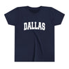Dallas, Texas Youth Graphic Tee - Kids Dallas T Shirt