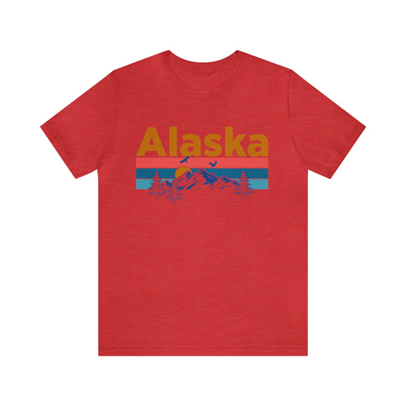 Alaska T-Shirt - Mountain Sunset Unisex Alaska Shirt