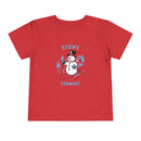 Stowe, Vermont Toddler Skiing Snowman Graphic Tee - Kids Stowe Shirt-5