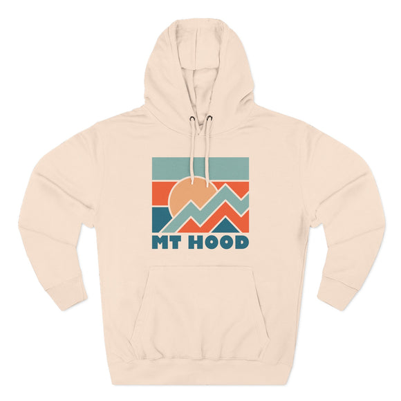 Mount Hood, Oregon Hoodie - Retro Mountain Unisex Sweatshirt