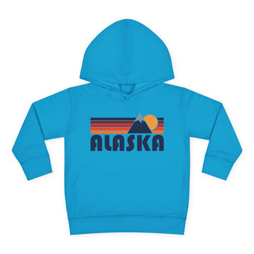 Buy turquoise Alaska Toddler Hoodie - Unisex Mountain Pullover Sweatshirt, Kids Hooded Jumper, Alaska Souvenir