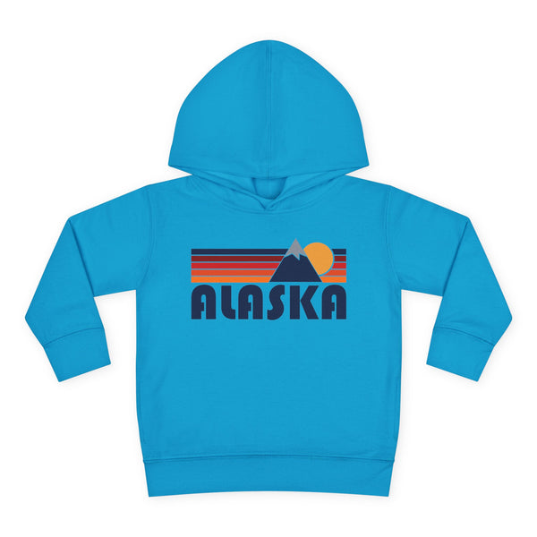 Alaska Toddler Hoodie - Unisex Mountain Pullover Sweatshirt, Kids Hooded Jumper, Alaska Souvenir
