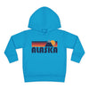 Alaska Toddler Hoodie - Unisex Mountain Pullover Sweatshirt, Kids Hooded Jumper, Alaska Souvenir