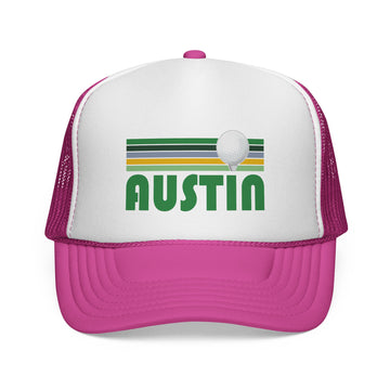 Buy pink Austin, Texas Retro Golf Trucker Hat