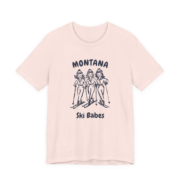Montana Ski Babes T‑Shirt — Retro Skiing Graphic Tee