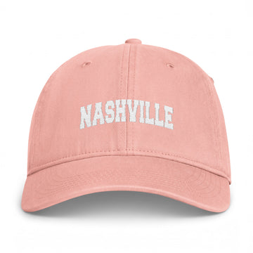 Buy peachy Nashville, Tennessee Washed Baseball Cap - Vintage Coastal Comfort Colors
