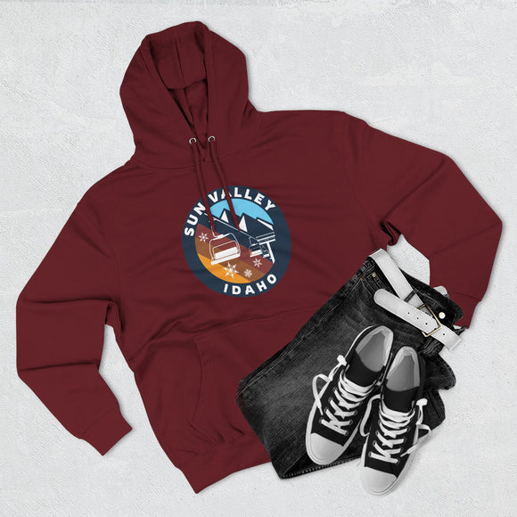 Premium Sun Valley, Idaho Ski Lift Hoodie