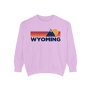 Wyoming Mountain Stripes Sweatshirt | Comfort Colors - 100% Cotton-6