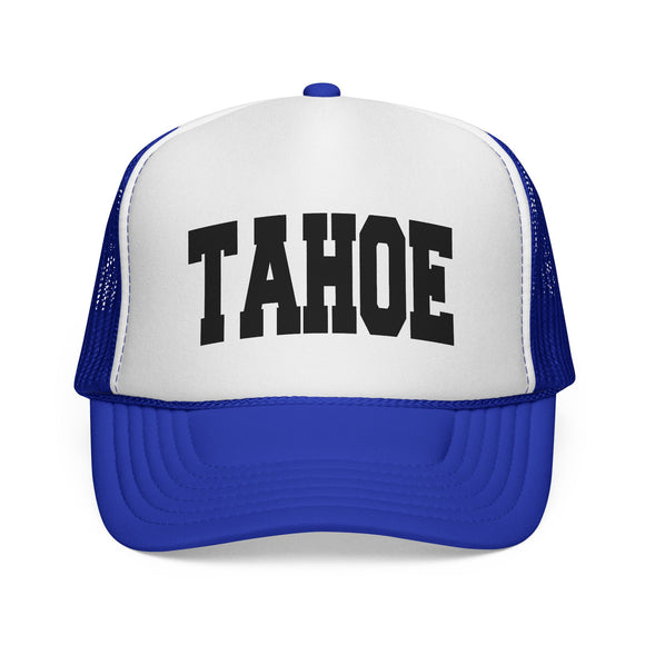 Lake Tahoe, California Collegiate Style Trucker Hat