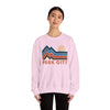 Park City, Utah Sweatshirt Retro Mountains, Park City Unisex Graphic Crewneck