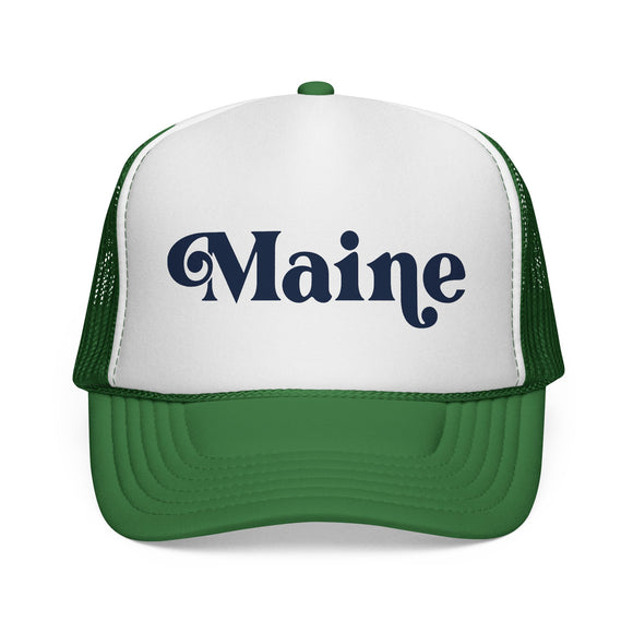 Maine Retro Mountains Trucker Hat