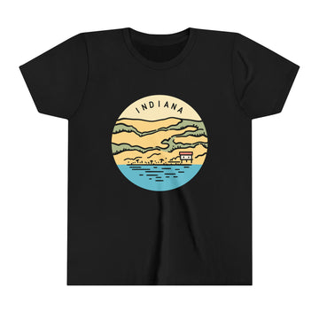 Indiana Youth T-Shirt - Unisex Kids Indiana Shirt - 0