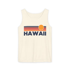 Hawaii Retro Sunstripe Tank Top | Comfort Colors - 100% Cotton - 0