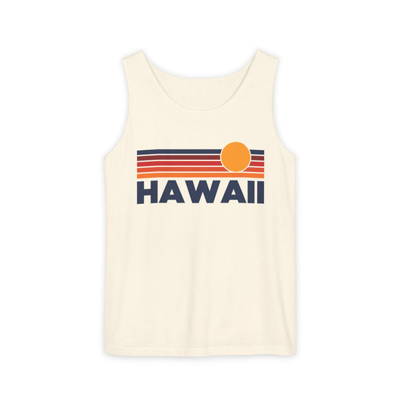 Hawaii Retro Sunstripe Tank Top | Comfort Colors - 100% Cotton