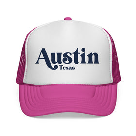 Buy pink Austin, Texas Retro Trucker Hat