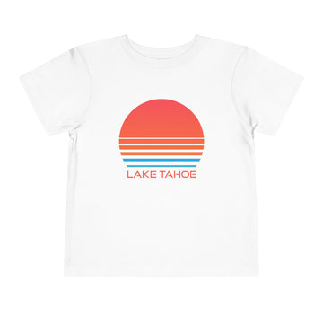 Lake Tahoe, California Toddler T-Shirt - Retro 80s Toddler Lake Tahoe Shirt - 0