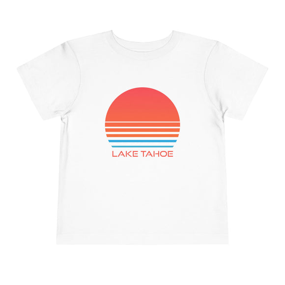 Lake Tahoe, California Toddler T-Shirt - Retro 80s Toddler Lake Tahoe Shirt