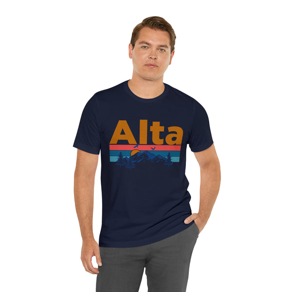 Alta, Utah Shirt - Mountain Sunset Unisex Alta T-Shirt