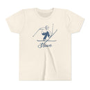 Stowe, Vermont Youth Vintage Snow Ski Graphic Tee - Kids Stowe T Shirt-2