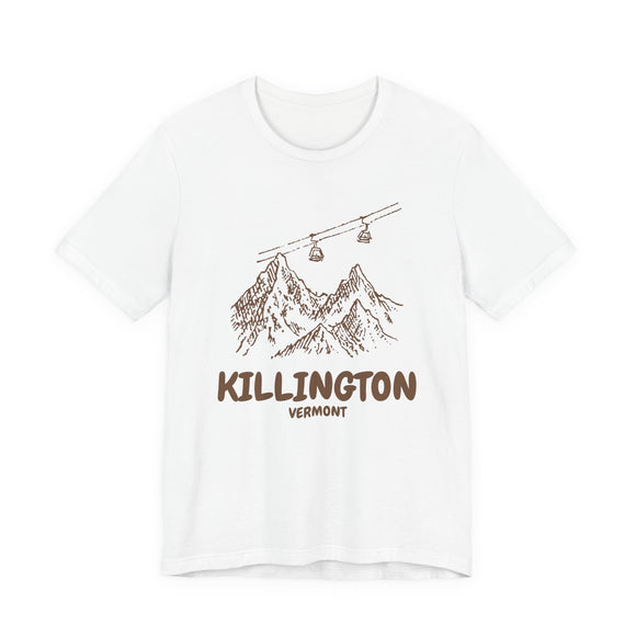 Killington, Vermont Mountain T-Shirt — Vintage Gondola Ski Mountain Tee