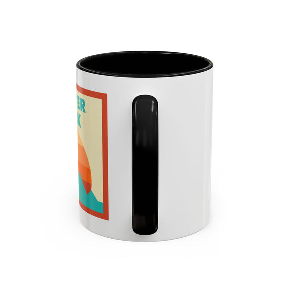 Winter Park, Colorado Retro Ombre Sun Mountain Coffee Mug 11 oz, Winter Park, Colorado Nature Lover Gift, Mountain Enthusiast Mug