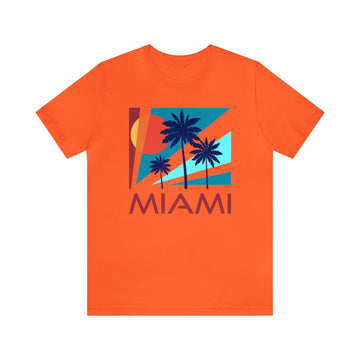 Buy orange Miami, Florida T-Shirt - Unisex Miami Shirt - Palm Silhouette