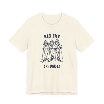 Big Sky, Montana Ski Babes T‑Shirt — Retro Skiing Graphic Tee - 0