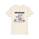 Michigan Yeti Snowboard Youth Tee - Kids Skiing Shirt-1
