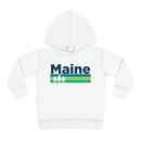 Maine Toddler Hoodie - Retro Trees Unisex Maine Toddler Sweatshirt-1