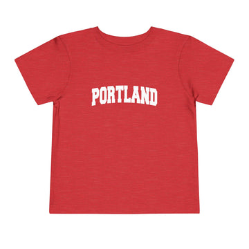 Buy heather-red Portland, Oregon Toddler Graphic Tee - Kids Portland Vacation Shirt