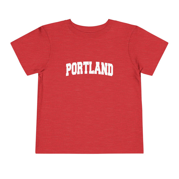 Portland, Oregon Toddler Graphic Tee - Kids Portland Vacation Shirt