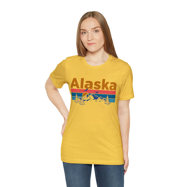 Alaska T-Shirt - Mountain Sunset Unisex Alaska Shirt