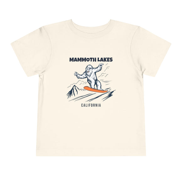 Mammoth Lakes, California Yeti Snowboard Toddler Tee
