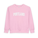 Portland, Oregon Sweatshirt - Portland Toddler Crewneck Sweatshirt-5