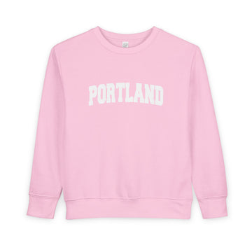 Buy pink Portland, Oregon Sweatshirt - Portland Toddler Crewneck Sweatshirt