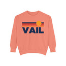 Vail, Colorado Sunset Stripes Sweatshirt | Comfort Colors - 100% Cotton-3