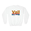Vail, Colorado Youth Sweatshirt - Unisex Kid's Vail Crewneck Sweatshirt-1
