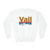 Vail, Colorado Youth Sweatshirt - Unisex Kid's Vail Crewneck Sweatshirt