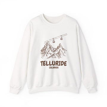 Telluride, Colorado Mountain Gondola Sweatshirt, Travel Graphic - 0