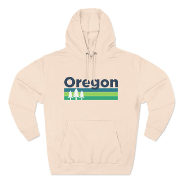 Buy pale-pink Premium Oregon Hoodie - Retro Unisex Sweatshirt