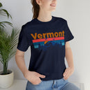 Vermont T-Shirt - Mountain Sunset Unisex Vermont Shirt-84