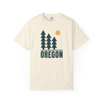 Oregon T Shirt, Comfort Colors Cotton 100% Cotton Trees Tee