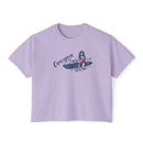 Oregon Surfer Girl Tee | 100% Cotton Women's Boxy Tee-3