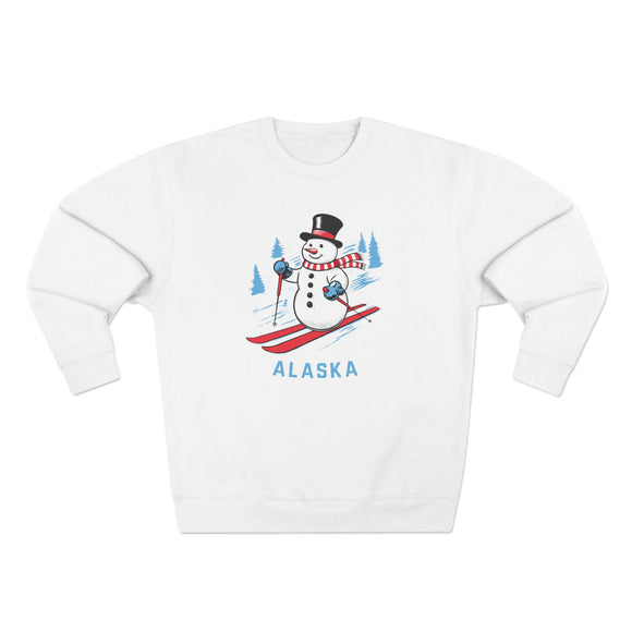 Premium Alaska Skiing Snowman Sweatshirt
