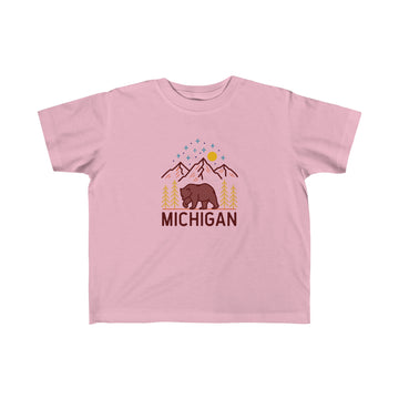 Buy pink Michigan Toddler T-Shirt - Unisex Toddler Michigan Shirt