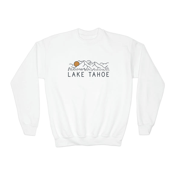 Lake Tahoe, California Youth Sweatshirt - Unisex Kid's Lake Tahoe Crewneck Sweatshirt