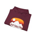 Salt Lake City, Utah Hoodie - Retro Ombre Unisex Salt Lake City Hoodie Sweatshirt-11