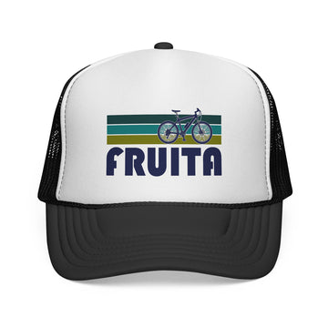 Fruita, Utah Retro Bike Trucker Hat - Vintage Style Fruita Cap